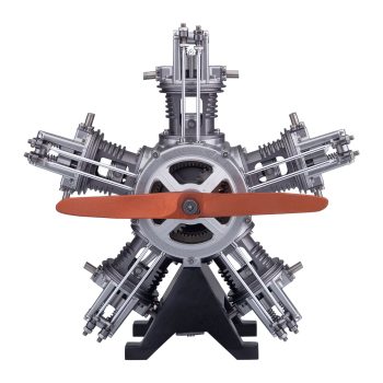 TECHING 1:6 Full-Metal 5-Cylinder Radial Engine Model Kit