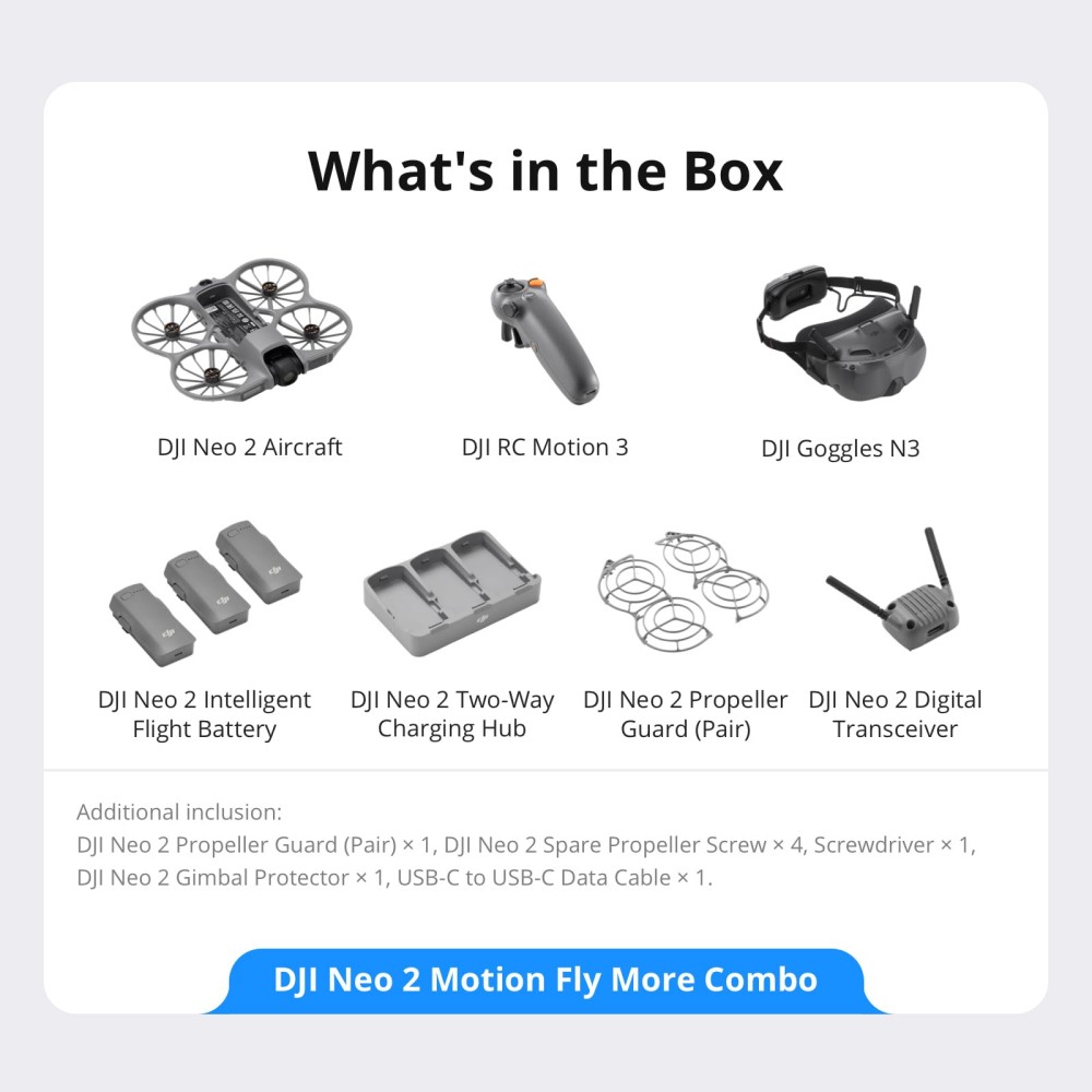 DJI Neo 2 Fly More Combo With RC-N3 Remote Controller - Image 2